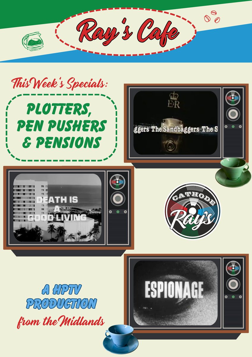 CathodeRaysPod's tweet photo. We're entering a suspicious world for our next episode...

Here's what's coming up on Ray's specials board this week! https://t.co/sPvFbpyQ4C