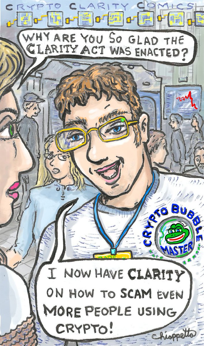 joeychips's tweet photo. Crypto Clarity Comics
CLARITYCOMIC on @CounterpartyXCP is one of the rare #cryptoart pieces to be found in select Chiappetta CryptoComic packs @ORBital_market !
#raredigitalart https://t.co/xtpWh3sQKP