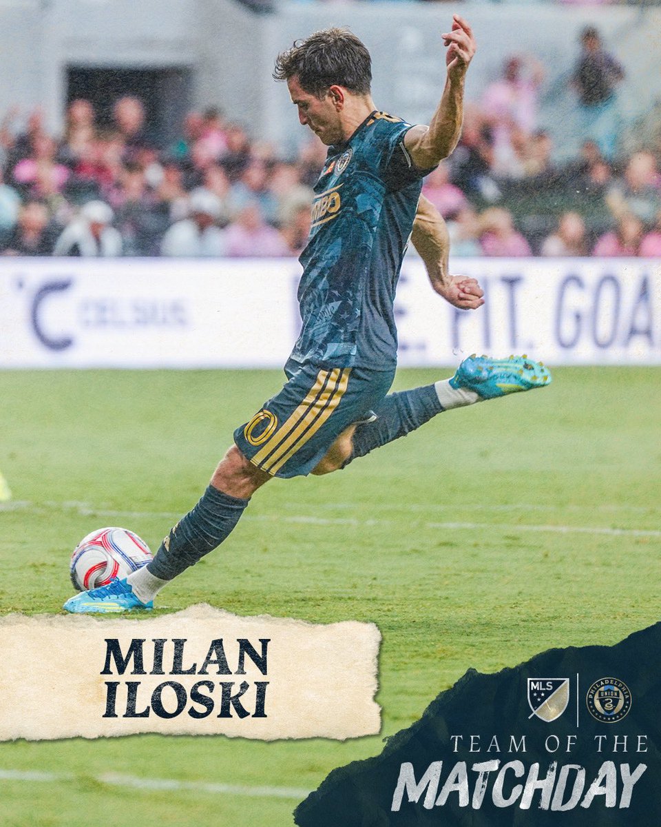 PhilaUnion's tweet photo. Milan Iloski’s hat trick landed him on @MLS’s Team of the Matchday 🎩 

#DOOP https://t.co/1cUbRuodm6
