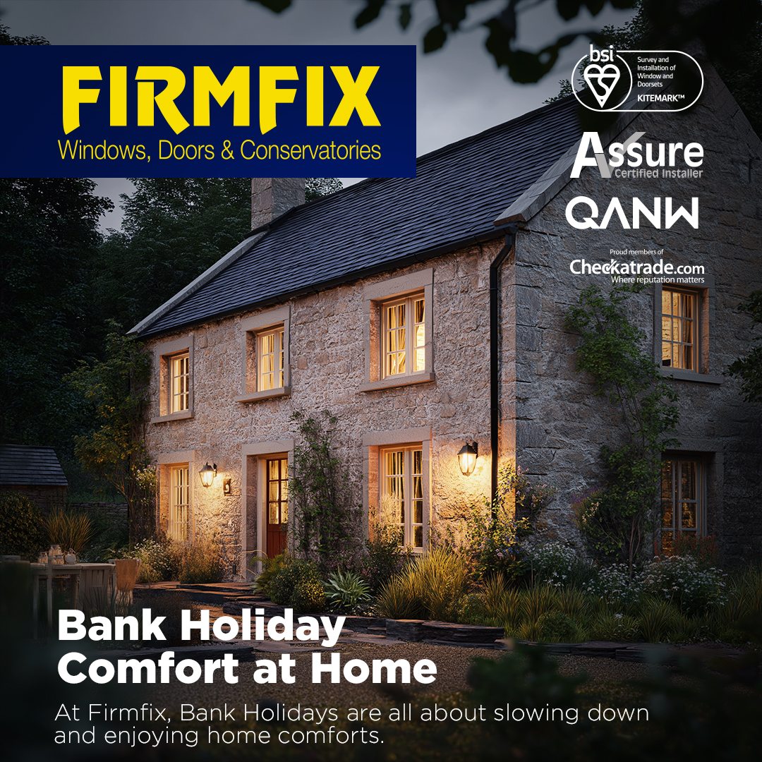 Firmfix's tweet photo. Bank Holiday = tea, comfort &amp; time at home ☕🏡

Nothing beats a warm, welcoming house. https://t.co/l2hWW1KVxm