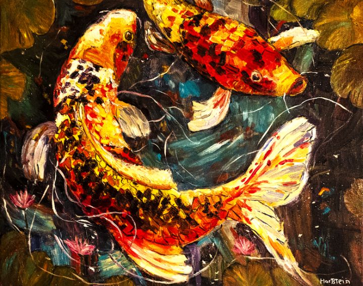 MichaelHartste2's tweet photo. Art of the Day! "Koi Pond". Buy at: https://t.co/HyF6AjsiRq https://t.co/GwMDHWlvWi