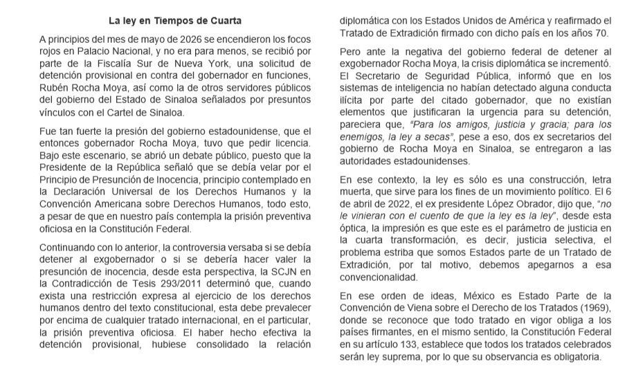 XALAPA77's tweet photo. La Ley en Tiempos de Cuarta/César Cortés Zilli/ Opinión https://t.co/GpevYbUsJH