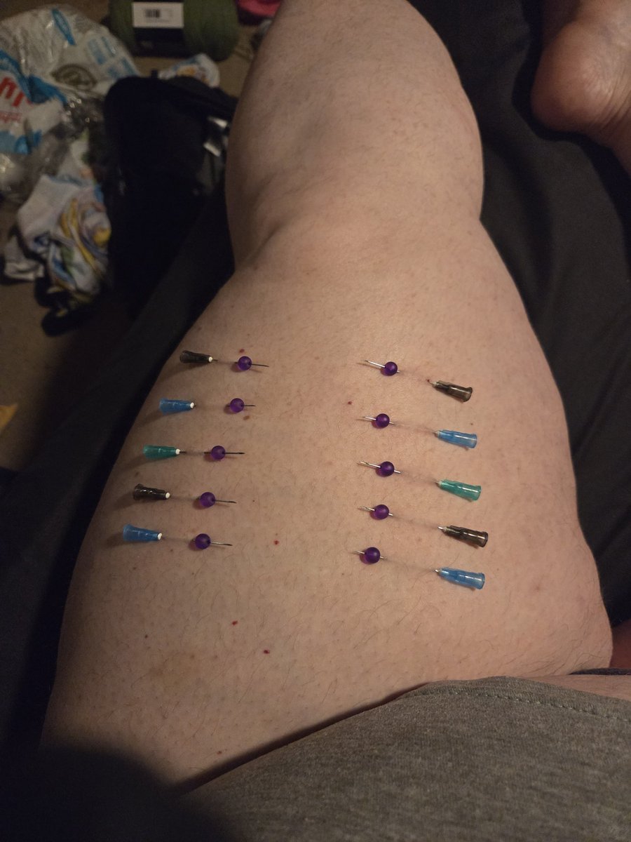 funmissbehaving's tweet photo. #masochistmonday needles and beads and ribbons oh my 🤭 https://t.co/zB9yBFj4up