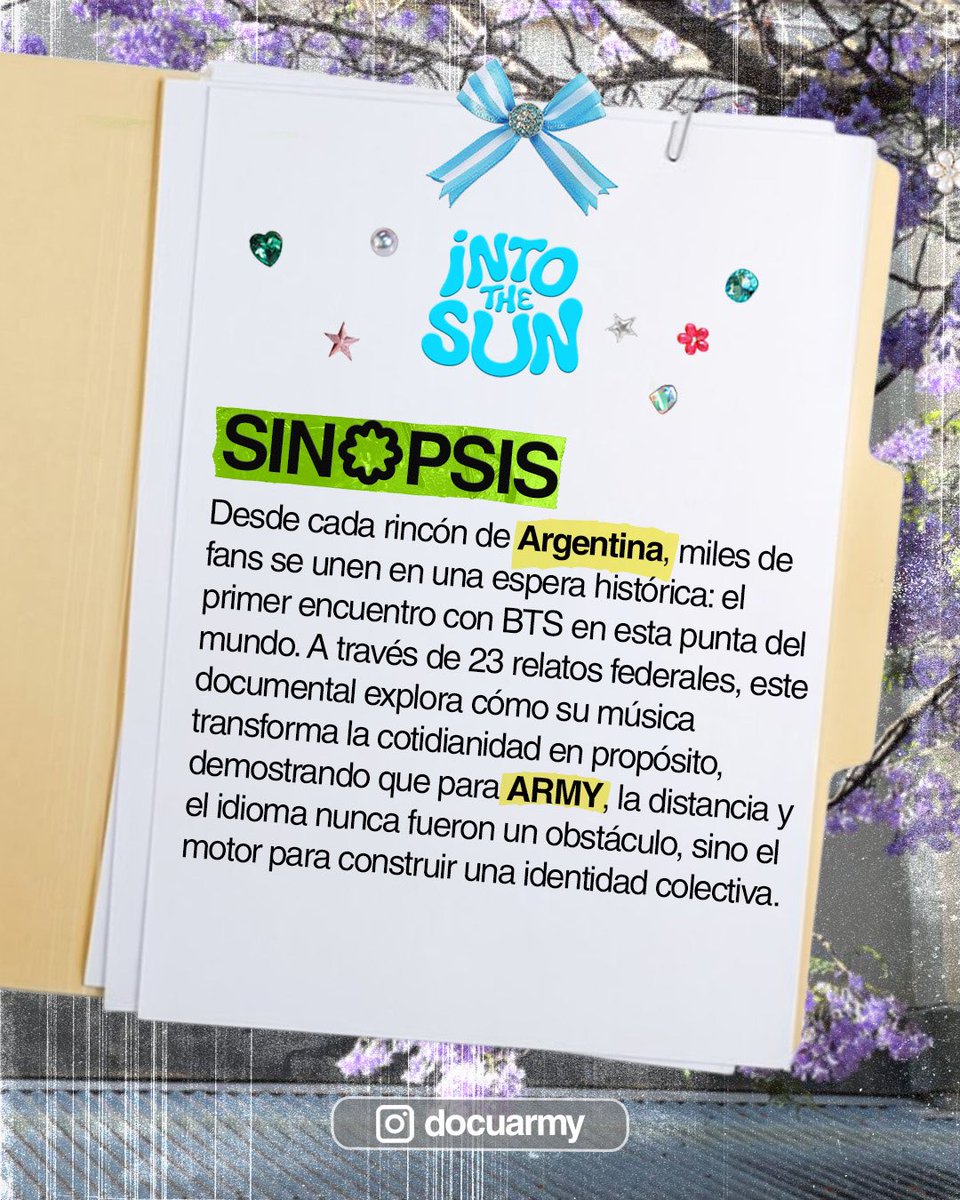 vantebonjour's tweet photo. Acompañanos en esta aventura 💜 El primer documental ARGMY está en camino… https://t.co/2E8RjmUmlC