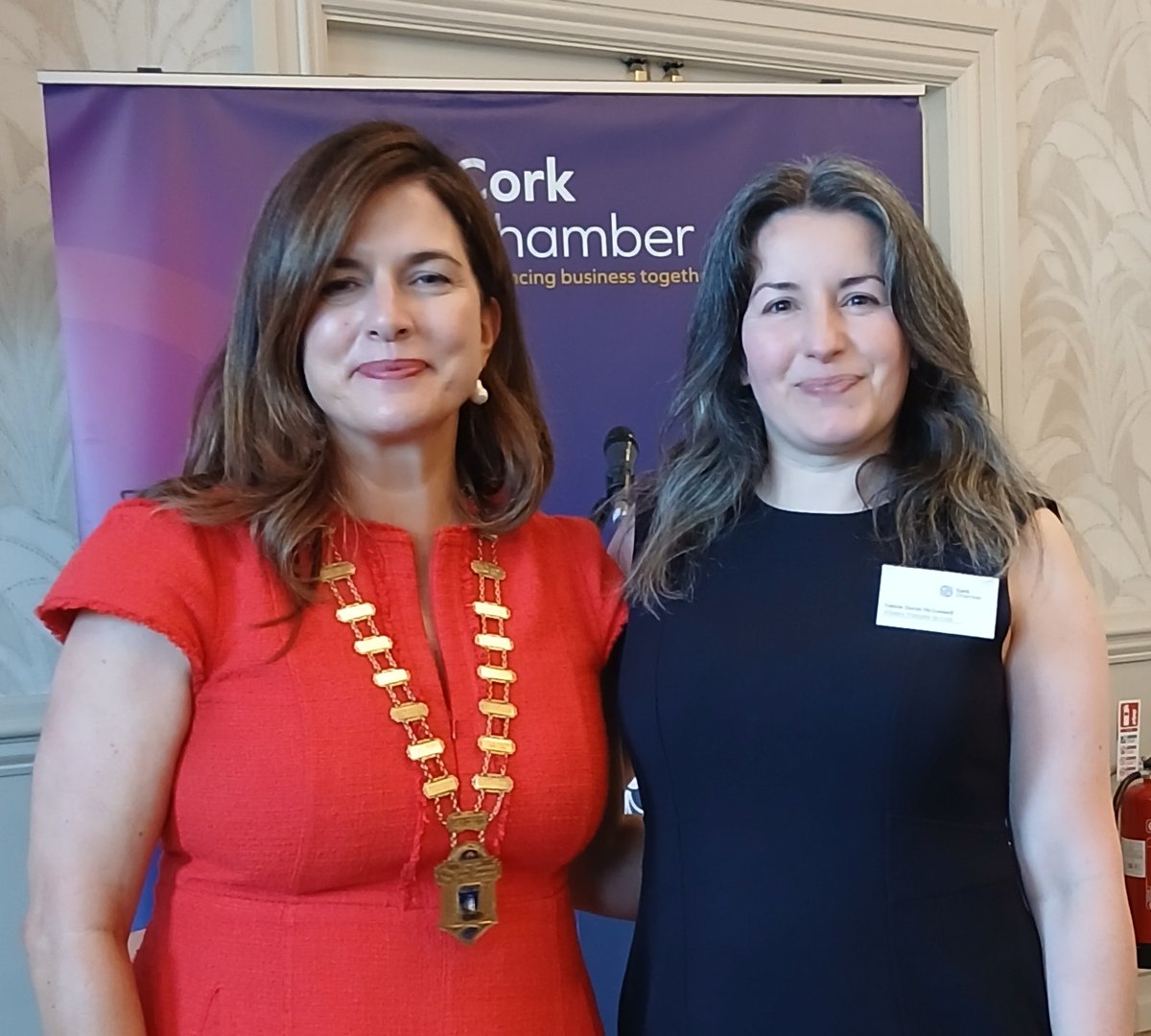 ValerieDMcG's tweet photo. Congratulations to Susie Horgan on her appointment as the new President of the @CorkChamber, as well as to the other members elected to the Board during tonight’s AGM.

As @afcork President, I am delighted that we are members of such a dynamic and active Chamber of Commerce. https://t.co/k88f2vsemn