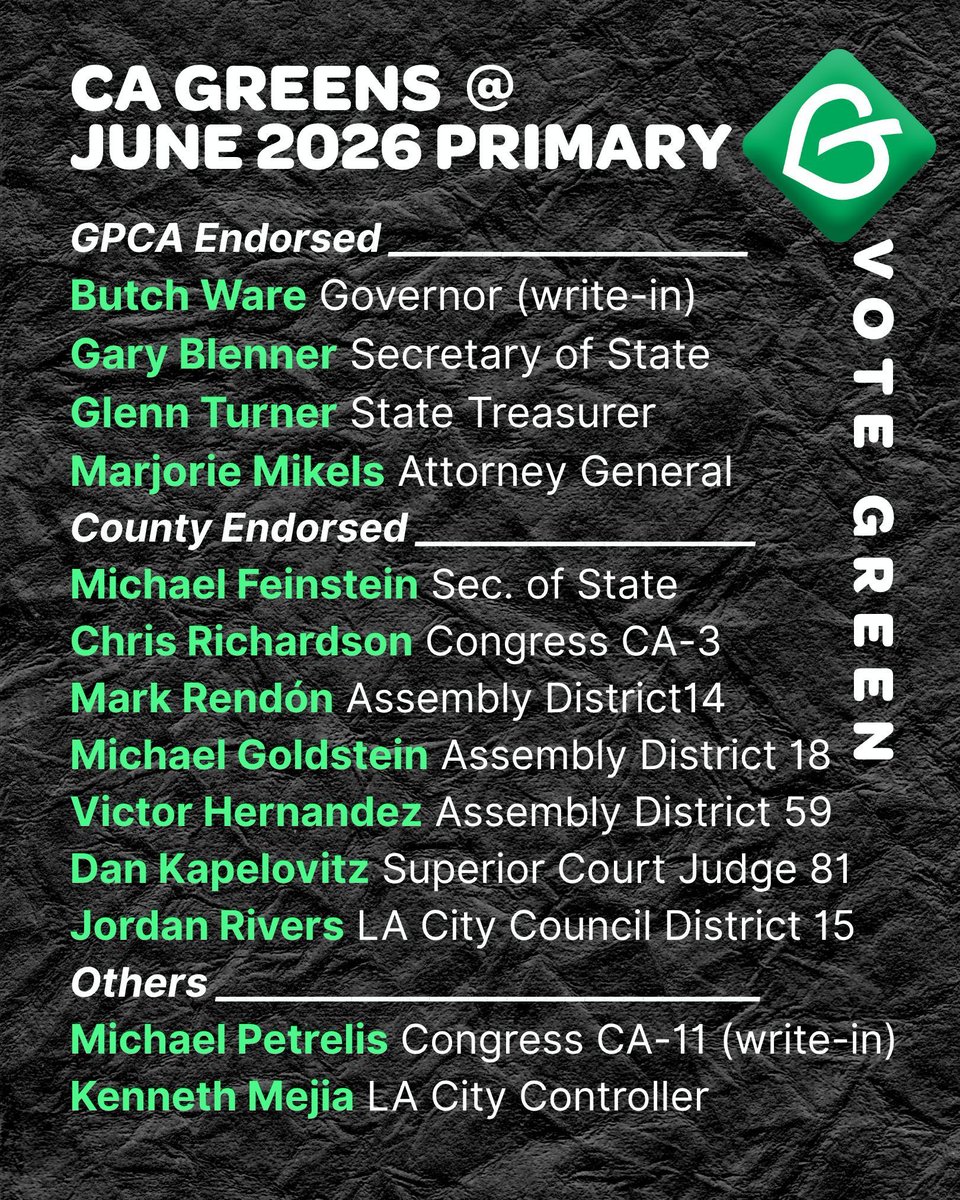 Green Party of California tweet media