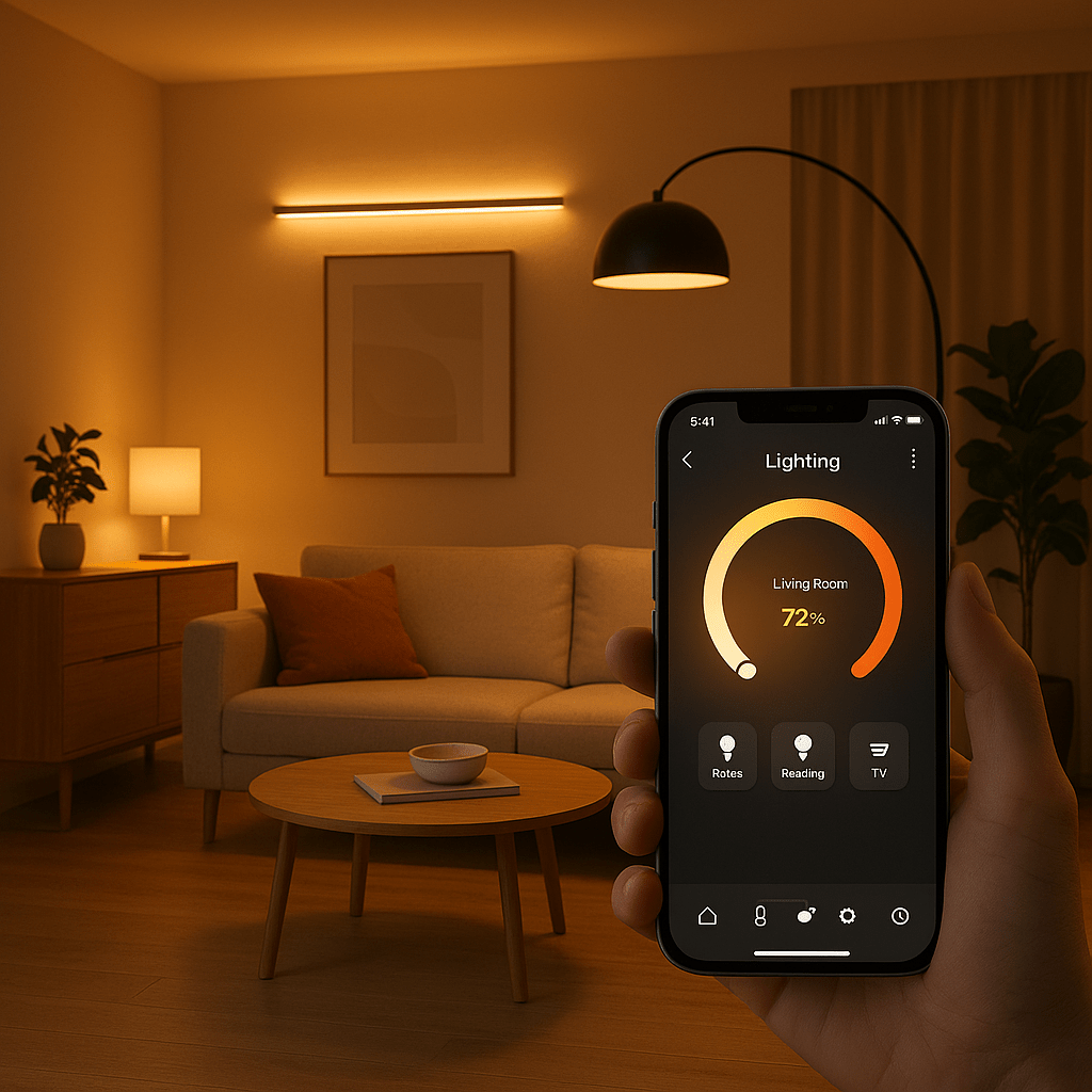 vesternet's tweet photo. Smart lighting isn't just about bulbs - it's about creating spaces that adapt to your daily rhythms and boost your wellbeing 💡✨ https://t.co/zpA8Aa45xP https://t.co/wigrV5F01h