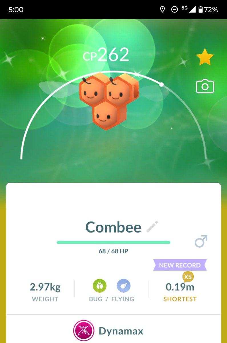 ClasicoLalo's tweet photo. ミツハニーのダイマックス色違い（とても悲しい） #PokemonGo https://t.co/AvXi4enXkM