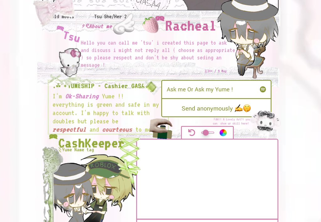 tsu_001's tweet photo. 🟢I have my own straw page now !
feel free to visit or ask about me & cashieryume in my straw pageee! ٩(^‿^)۶
https://t.co/rRLyOQID8Z
#cashkeeper #strawpage https://t.co/07U5v56K0M