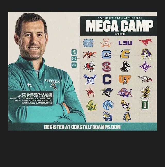 williams_a47556's tweet photo. @CSAPrepStar @UVAFootball @CFBscoutdesk coastal Carolina camp invite!!💯 https://t.co/4SWlVzjnkJ