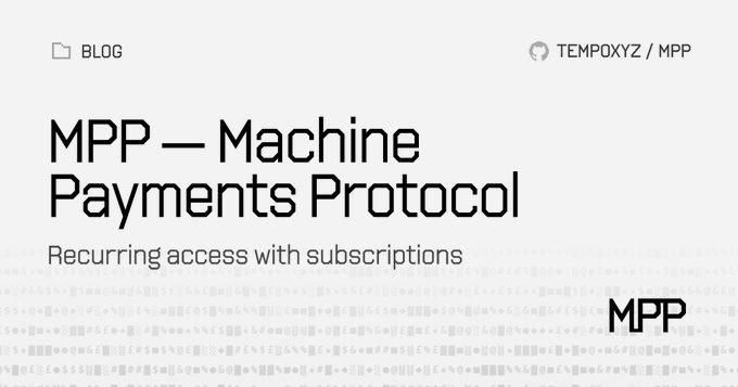 Machine Payments Protocol tweet media
