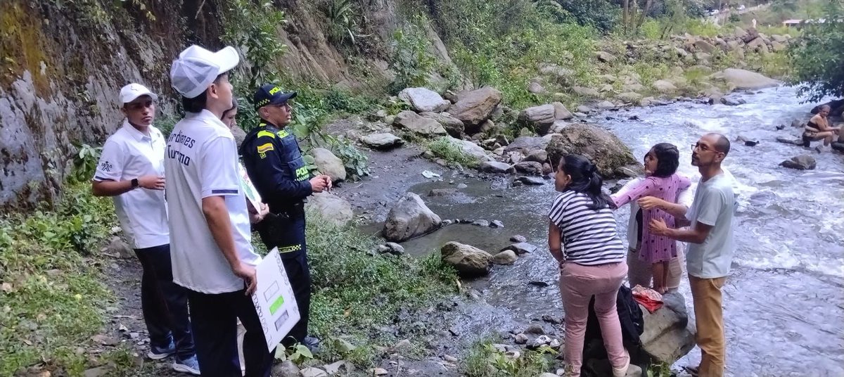 ProteccionPonal's tweet photo. En #Ibagué realizamos jornada de sensibilización ambiental con los Guardianes del Turismo, en articulación con Parques Nacionales Naturales y Cortolima, promoviendo el cuidado de los recursos naturales en Juntas y el Cañón del Combeima. 
#TurismoSeguro https://t.co/ckCbjuJXSf