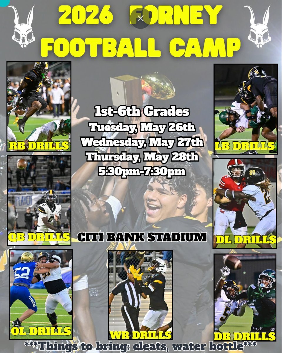 CoachFleen's tweet photo. Little Jackrabbits Football Camp starts tomorrow night! 1st-6th graders can come camp under the lights at City Bank! Register online at the link below or walk up register in person tomorrow night starting at 5pm. #AKR 

https://t.co/gn4eNby1ad https://t.co/gm8EaWlIWW
