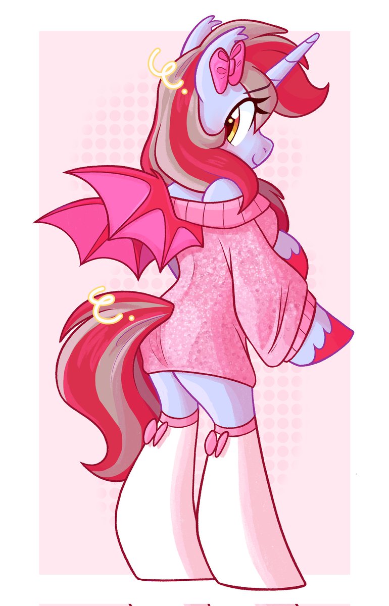 🎀Lil'Cinnamon/Bow unibat/irl mare RAFFLE PINNED! tweet media
