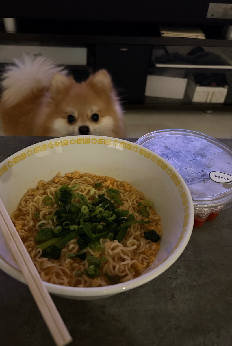 pmnt0's tweet photo. ちいかわ辛麺実食 https://t.co/PvxjMMsnis