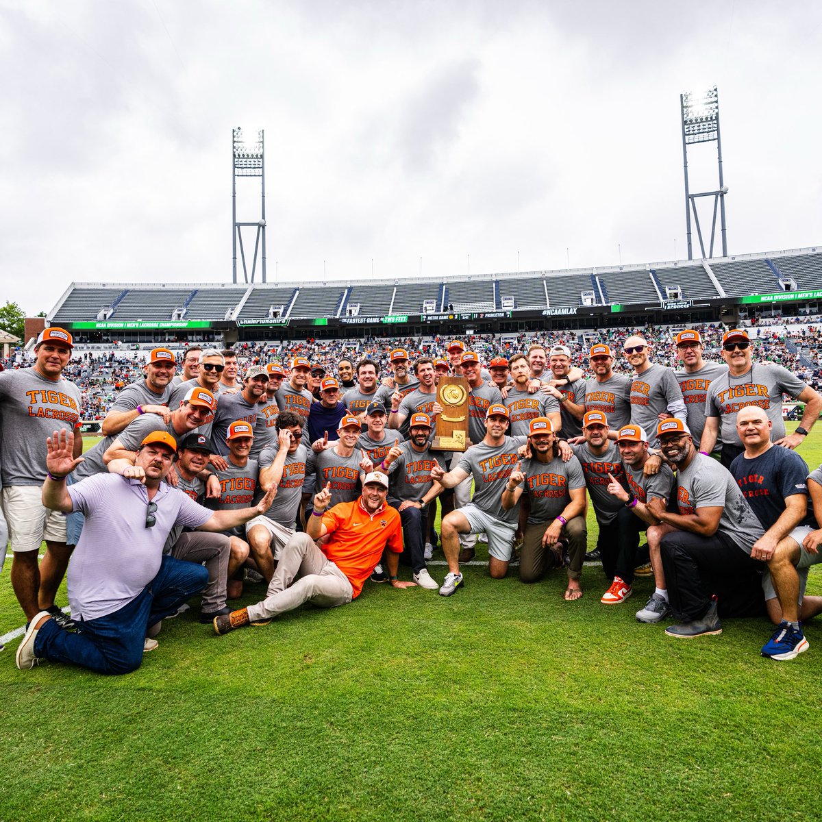 TigerLacrosse's tweet photo. Two teams now forever tied together with one common trait. 

2026 🏆 2001 https://t.co/7nMXub8L4z
