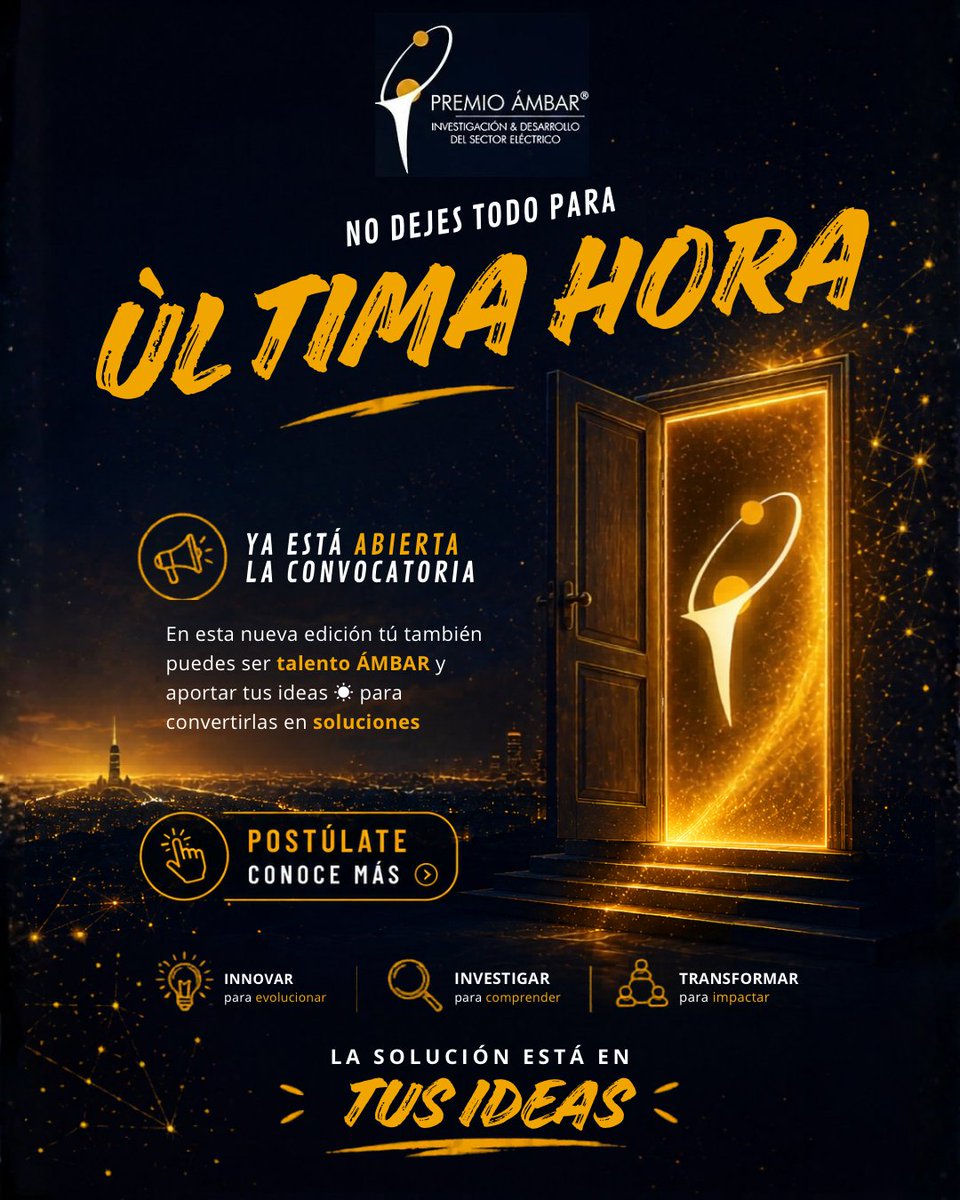Image for the Tweet beginning: #PremioÁMBAR 🏆
¡No te dejes coger