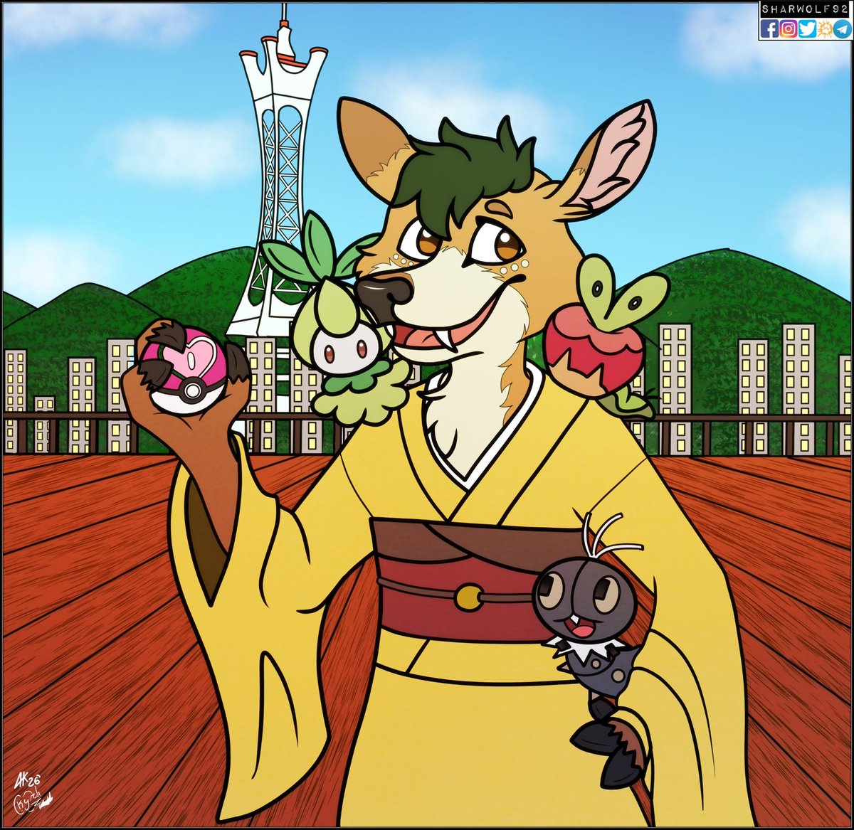 sharwolf92's tweet photo. Heyaa guyyyys! 🥳

Here you have another pokemon YCH commission finished! This time for Becca M. ON Facebook ! 🎉🎉🎉
This YCH is still available for 20usd 🥰

Who want one? ❤️

#sharwolf92 #furryfandom #furryart #pokemon #ych https://t.co/9xXOvR38MV