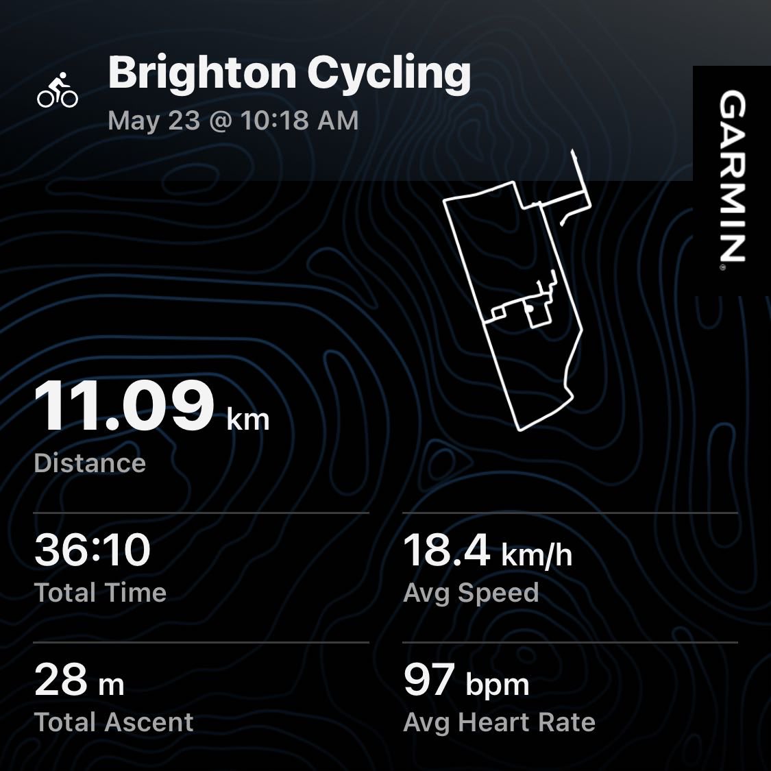 Gizerhoff's tweet photo. Bike #13, ride to test Margies flat tire issues. Cloudy with a bit of rain, 17c with east winds of 17 KPH https://t.co/fj0TWJrcLb