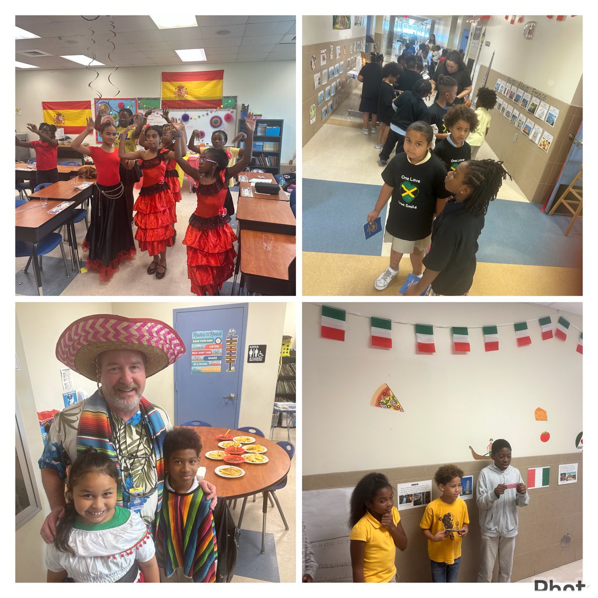NorthDadeCML's tweet photo. On Friday, CML traveled around the world without leaving campus! Classrooms &amp; hallways were transformed to represent different countries on Global Passport Adventure Day! #YourBestChoiceMDCPS #CulturalDiversity @miamimagnets @YeseniaAponte05 @docstevegallon @SuptDotres https://t.co/SqAqPPYMqz