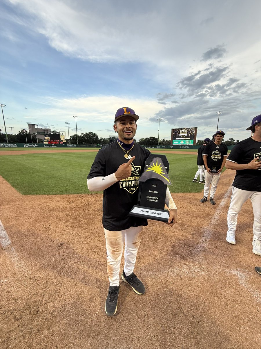 PJCBaseball's tweet photo. BIG congratulations goes out to our former Drags who won their conference tourneys this past week &amp; are regional bound! #PJCbaseball #BuiltDifferent

SEC - @CalebCJ22
BIG 12 - @SavageD99 @TheRealGmoney34 
ASUN - @campruitt3 (Tournament MVP)
SLC - @Braden_Benton  @TannerCarlisle2 https://t.co/c0OvB9rV4Z