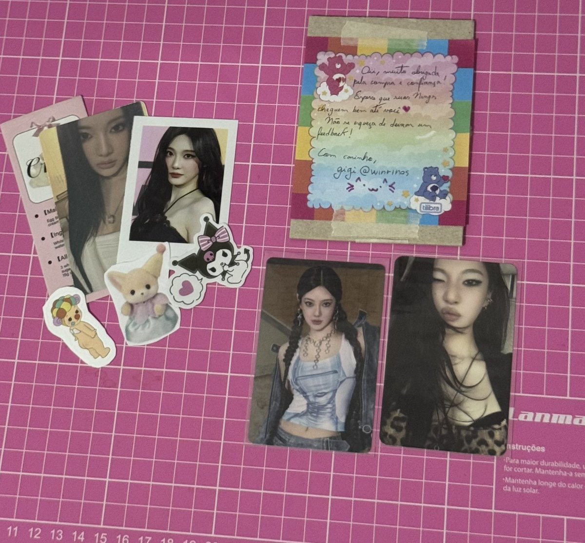 jugkoork's tweet photo. feedback super positivo para @winrinos que me vendeu essas ningning perfeitinhas! ela é uma querida e enviou super rápido mt obg amg 💗 https://t.co/247u75eNYw