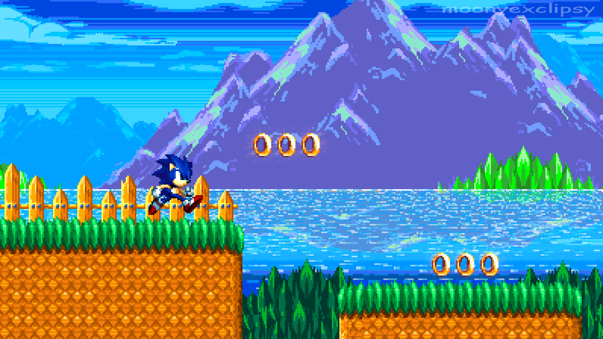 ExMarye's tweet photo. Bridge Zone

#sonic #sonicthehedgehog #pixelart https://t.co/00IWvEgo5P