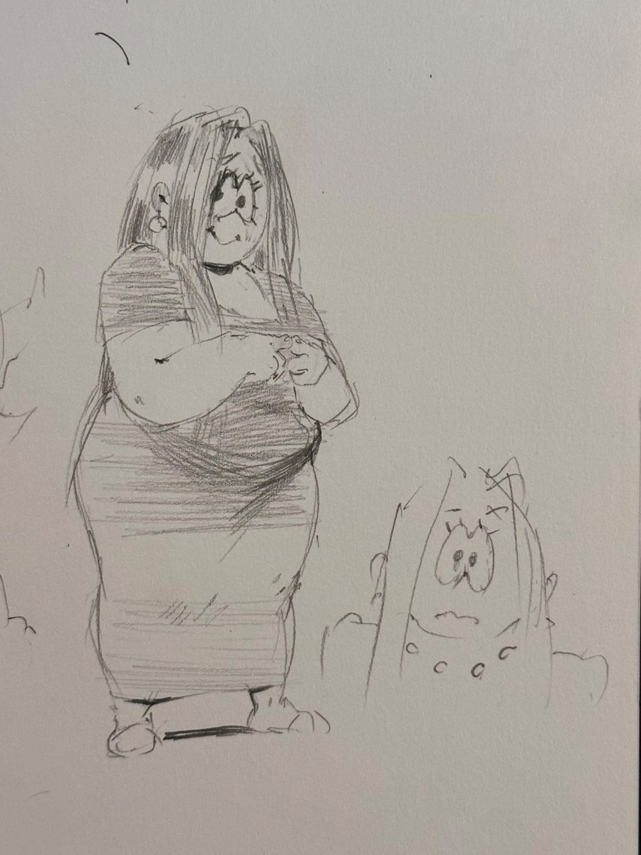 BlackmagicCrim's tweet photo. A quick sketch of her #cathy #ack https://t.co/1WpT2wFBO3