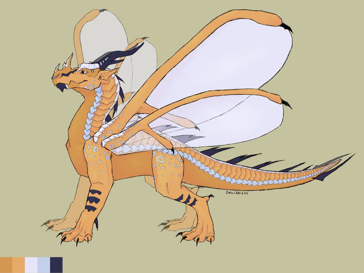 BasilWrites's tweet photo. Another design for another friend! This one is a Hivewing-Icewing.
#wingsoffire #wof #hivewing #icewing #art https://t.co/jNwM3HSerz