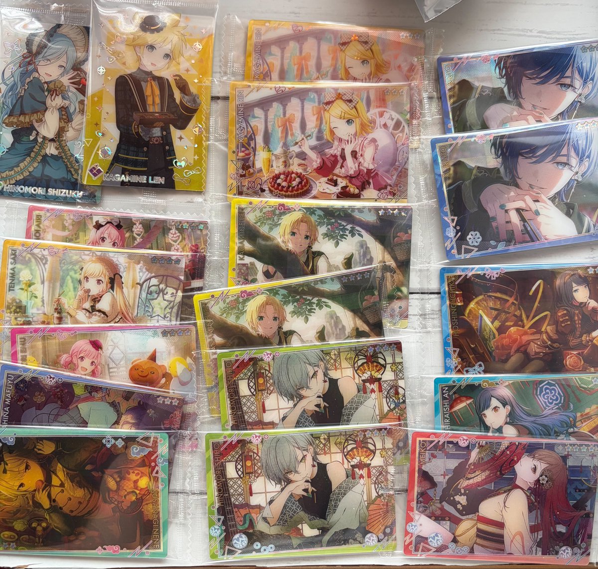 hv_lp2's tweet photo. 交換 譲渡 
プロセカ ウエハース 1~12 

譲⇒画像参照

求⇒12弾 彰人 冬弥or定価+送料

✅譲渡の場合抱き合わせありのキャラあり
✅郵送のみ
✅なるべくまとめて優先
✅先着ではありません https://t.co/jF8jyQVScH