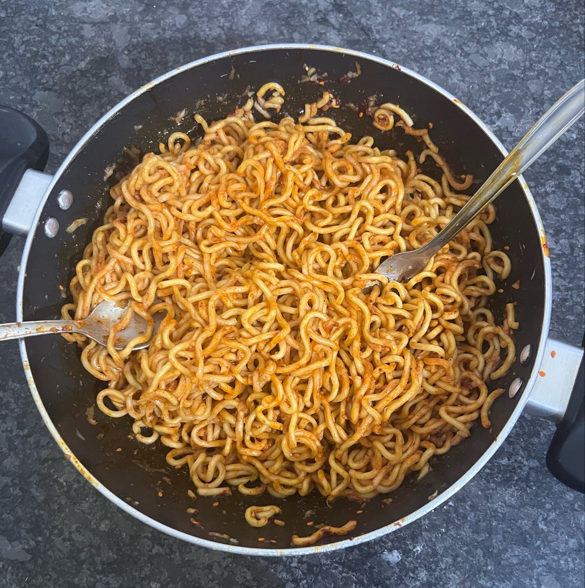 arpitingle's tweet photo. spiciest thing i’ve ever eaten. nissin gekki  spicy maxxx https://t.co/PKU9Fwq5Cy