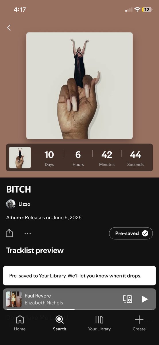 kaidwright's tweet photo. @lizzo so excited for the album queen https://t.co/oHCEiZ9IMk