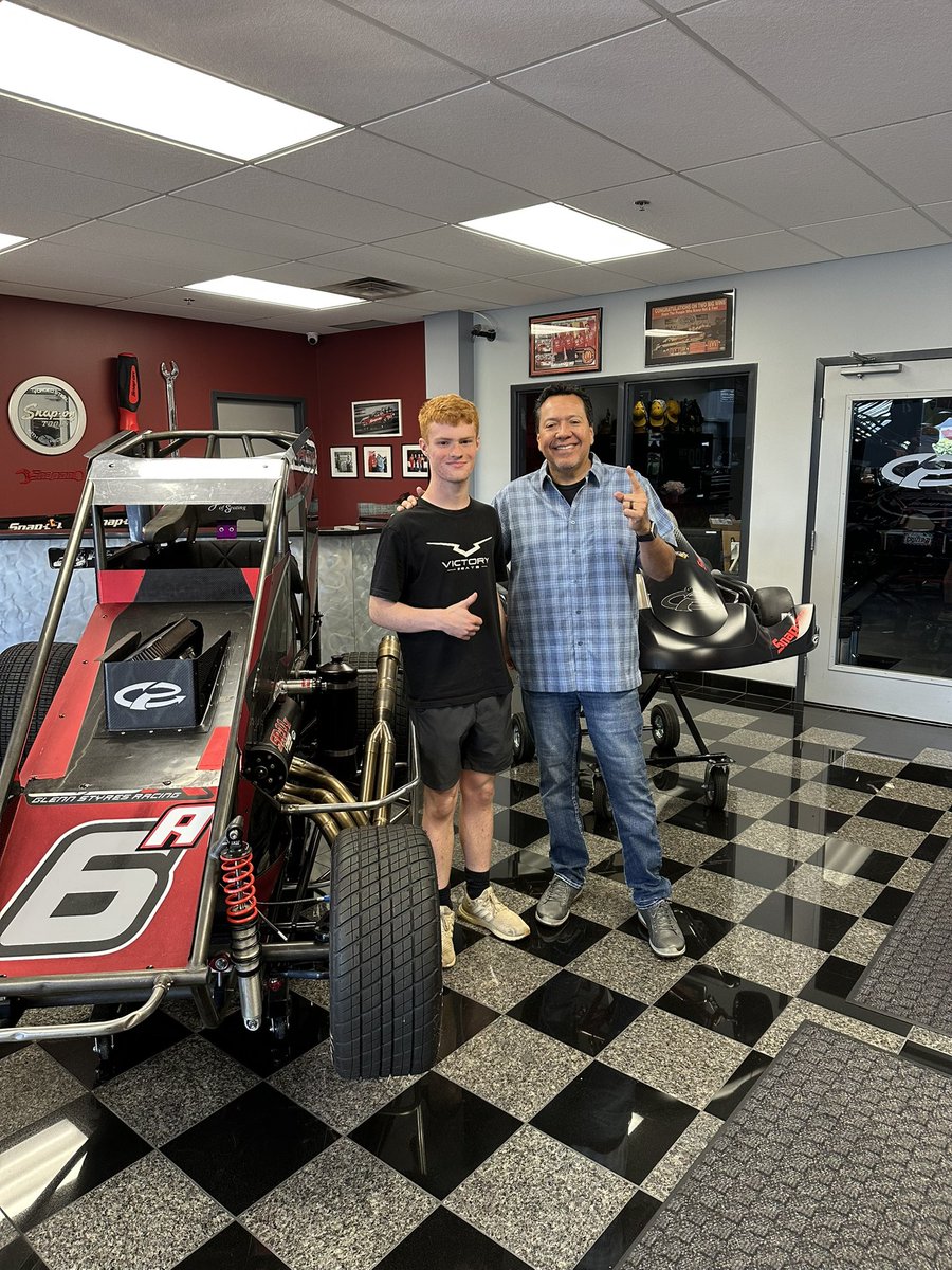 CruzPedregon's tweet photo. Always cool getting to meet racers and race fans from all over the country. Earlier today I had the chance to give Logan Rumsey and his buddy a tour of the shop while they were in town for the 500.

Really awesome story too, Logan just picked up his FIRST 410 Sprint Car win Friday night at Williams Grove against some serious Pennsylvania Posse competition, holding off guys like Chase Dietz and Lance Dewease. That’s no small accomplishment.

On top of that, he’s also an iRacing champion, so it was great talking racing with him and hearing about everything he’s got going on.

Big thanks to Logan and the crew for stopping by the shop. Love seeing young racers chasing their dreams and putting in the work.