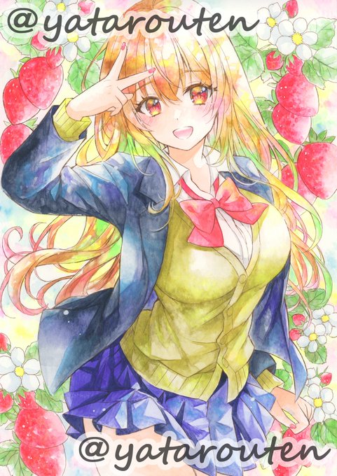 おはようございます☀️アイコンの娘😊
#水彩イラスト 