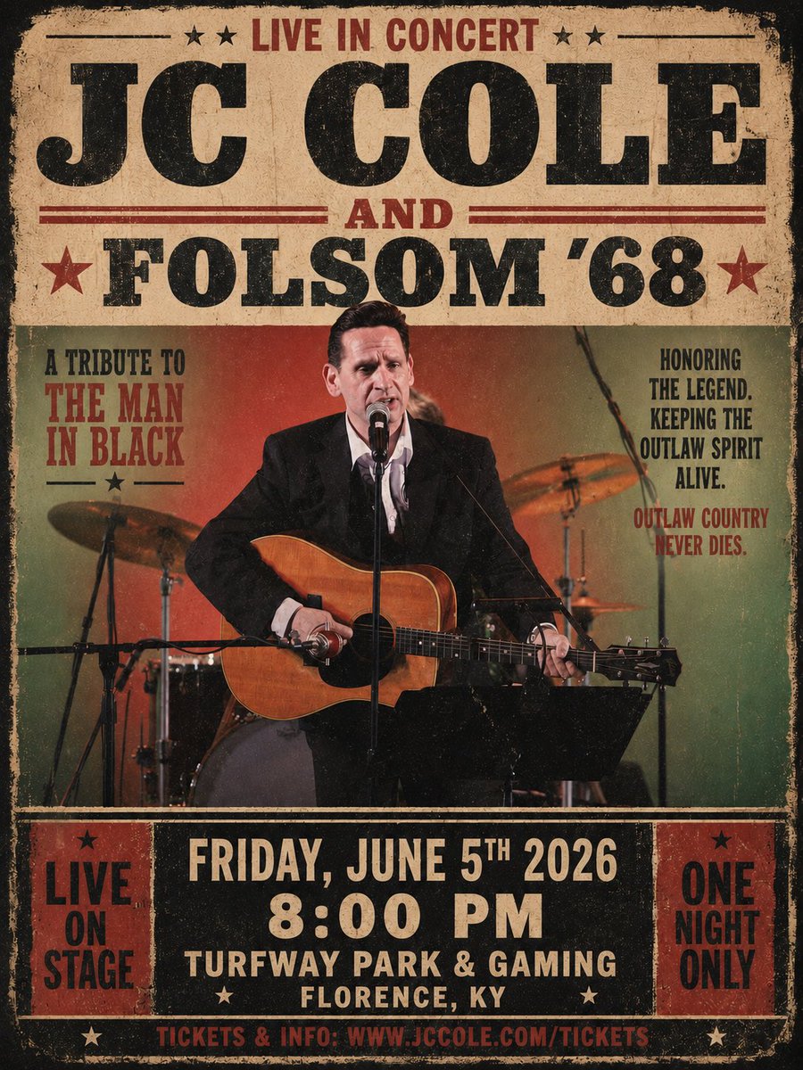 🖤🎙JC Cole & Folsom ‘68: Johnny Cash Tribute 🎙🖤 tweet media