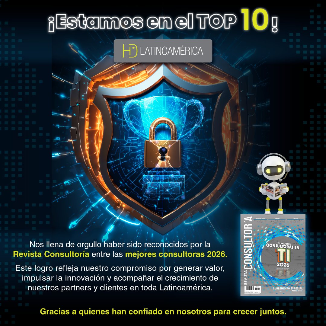 HD_Latam's tweet photo. Un reconocimiento que nos impulsa a seguir innovando y creciendo en toda Latinoamérica. 🚀💙

Gracias por ser parte de este camino.

#HDLatinoamérica #Innovación #Tecnología #Top10 #Latam https://t.co/RKyFuEkqqw
