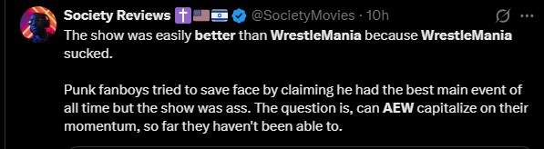 ChannChanger's tweet photo. @JaneDoe74144495 @AEWNeckbeard Yeah stop the comparisons. https://t.co/1CChRuuY9m
