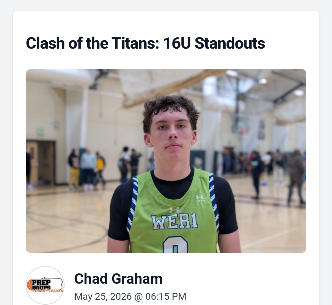 CGraham_Sports's tweet photo. Clash of the Titans: 16U Standouts 

Daniel Gilhool 
King Josiah Hamilton 
Kevin Norris III 
James Walker 
Jamieson Young 📸 https://t.co/fHPl7QRXbn