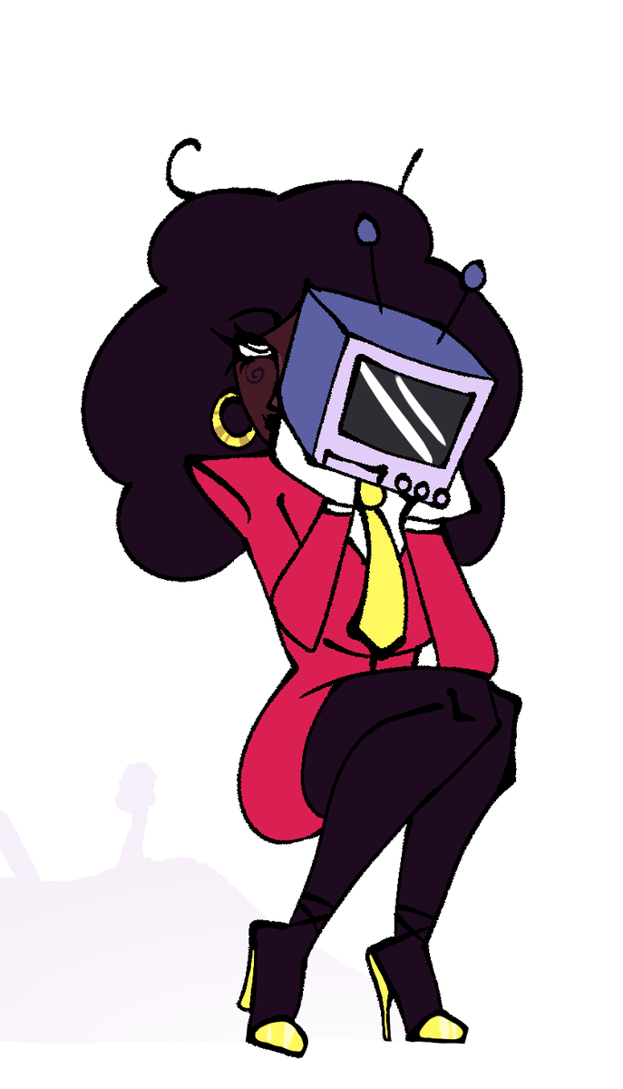 roytherapper's tweet photo. Big shot fem human tenna ?!!?! What're you doing here!?!?!!?! #deltarune https://t.co/f5tu1Xq5kD