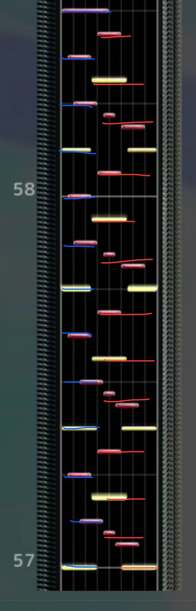 チュウニズマーの運指紹介bot tweet media