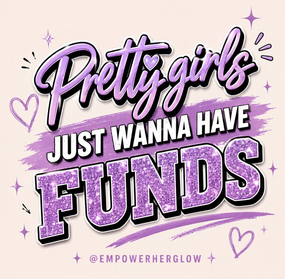 EmpowerHerGlow4's tweet photo. Pretty girls just wanna have FUNDS 💸✨ https://t.co/Ph8bnKnNVT