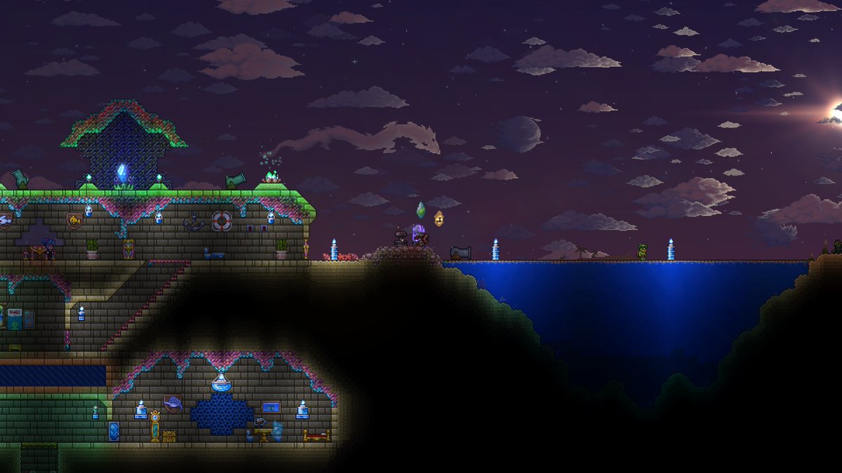 PsychicWiggle's tweet photo. Posting something game related this time.

Terraria's new sun lighting is pretty nice. https://t.co/9A36FviJ87