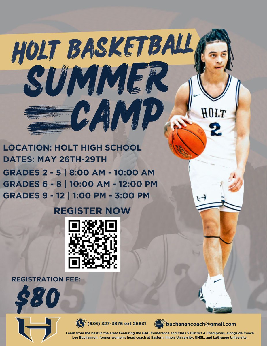 HoltSandorf's tweet photo. Tomorrow we kick off our annual Holt Coed Basketball Camp. Can't wait to get in the gym and get better! Yes, we love our Indians... Let's go! 🏀 https://t.co/5jLvGhfsuB
