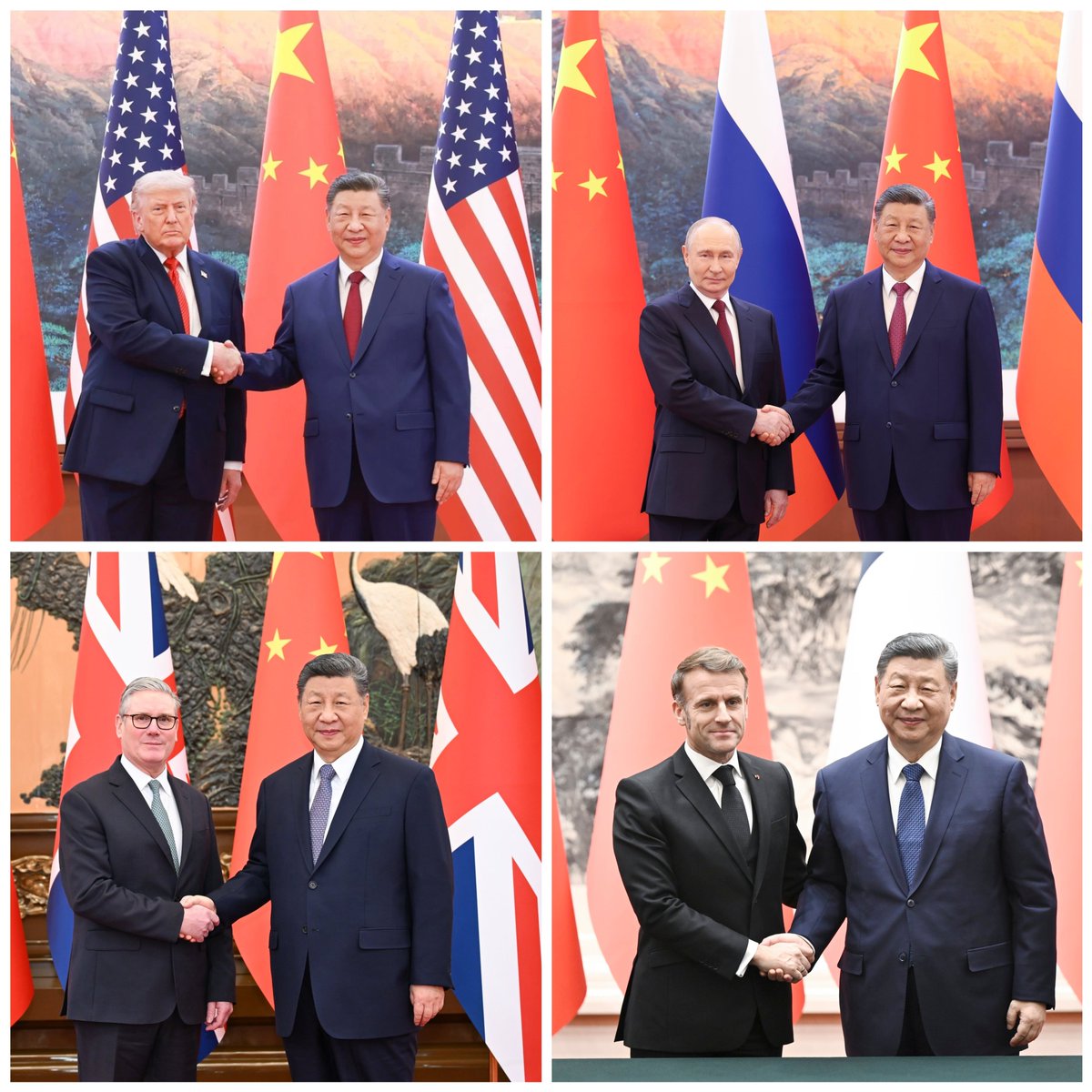EmbChenLuning's tweet photo. En los últimos 6 meses, 20+ líderes mundiales visitaron #China.

4 Miembros Permanentes del Consejo de Seguridad:
EE. UU.
Rusia
Francia
Reino Unido

Otros:
España (Rey y Presidente del Gobierno)
Canadá
Uruguay
Alemania
Corea del Sur
Emiratos Árabes Unidos
y mucho más...
🇨🇳🤝🌎 https://t.co/o8Clvtfzsx