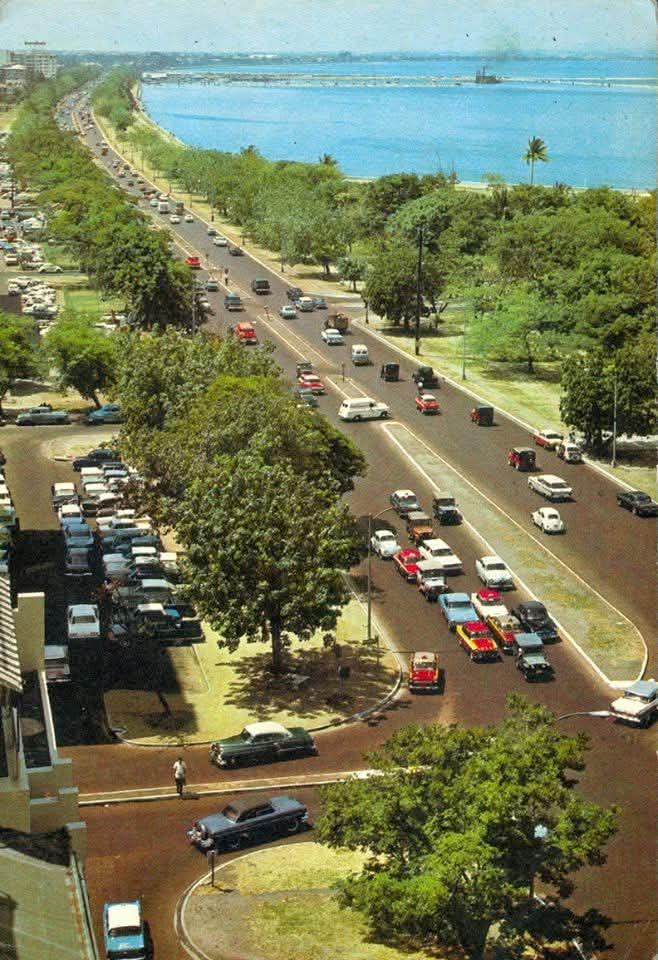 pauloMDtweets's tweet photo. This is Roxas Boulevard (Dewey Blvd) during the 60s-70s some of the trees in these pictures are still alive today but sadly some of them are already cut-down by the #SALEX project of San Miguel Corporation. Nakakalungkot lang na pinuputol nila ang mga puno kapalit ng "City Progress" kuno. Nakakadismaya!