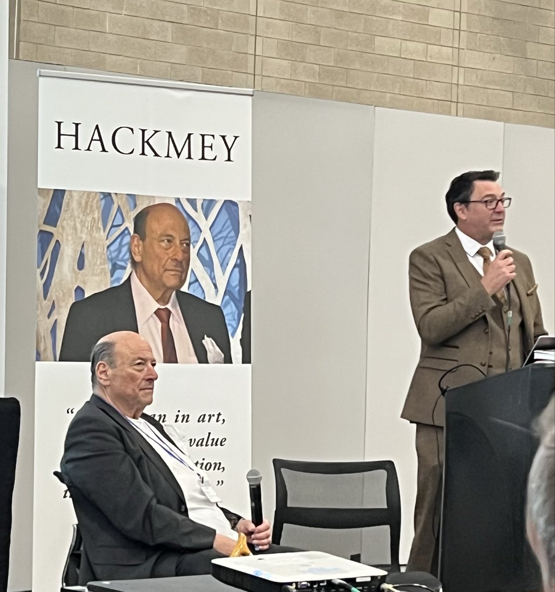 piratephilately's tweet photo. The show is in full swing! Lots of things to see #stamps #philately Got to meet Mr Hackmey and got a free autographed copy of his biography. How about a 1g gold crypto stamp 😍 https://t.co/lA62hZCfRZ