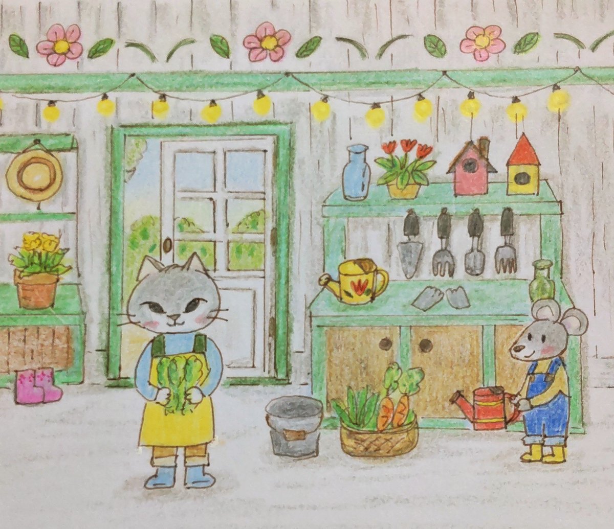 torippon2's tweet photo. ヒツジさんに持ってく野菜を収穫するにゃー

#ゆるいイラスト https://t.co/r3KclOtZBe