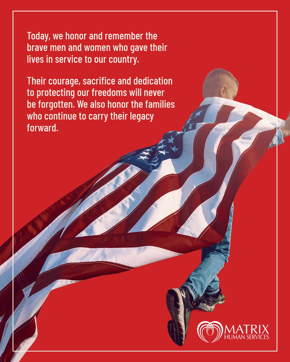 matrix_detroit's tweet photo. 🇺🇸 From all of us at Matrix Human Services, thank you for your service and sacrifice.

#MemorialDay #MatrixHumanServices https://t.co/DQ21hkCl9r