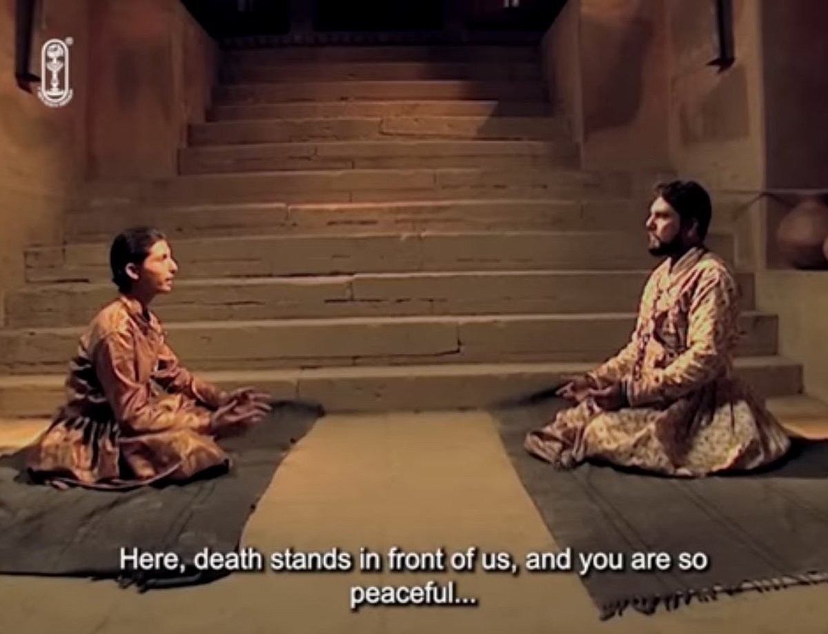 Anmologist's tweet photo. “Death itself is the ultimate peace after all, son.”

[Source: Upanishad Ganga] https://t.co/aw98O5Z4Wv