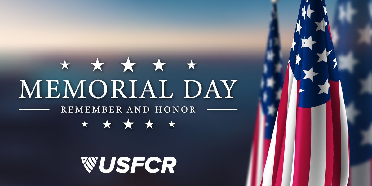 USFCRGOV's tweet photo. Today we honor the men and women who gave their lives in service to our country.

Memorial Day is a time to pause and remember their sacrifice.

From all of us at USFCR, thank you to the families who carry that loss every day. https://t.co/5ksszty2uw